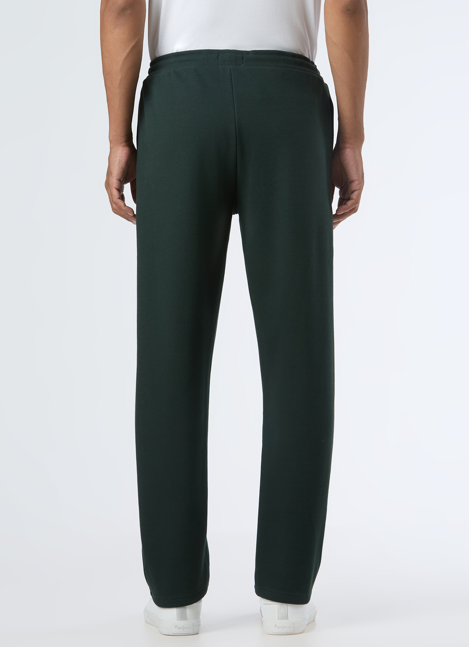 Men Black Mid Rise Straight Fit Sweatpant, , large image number 2