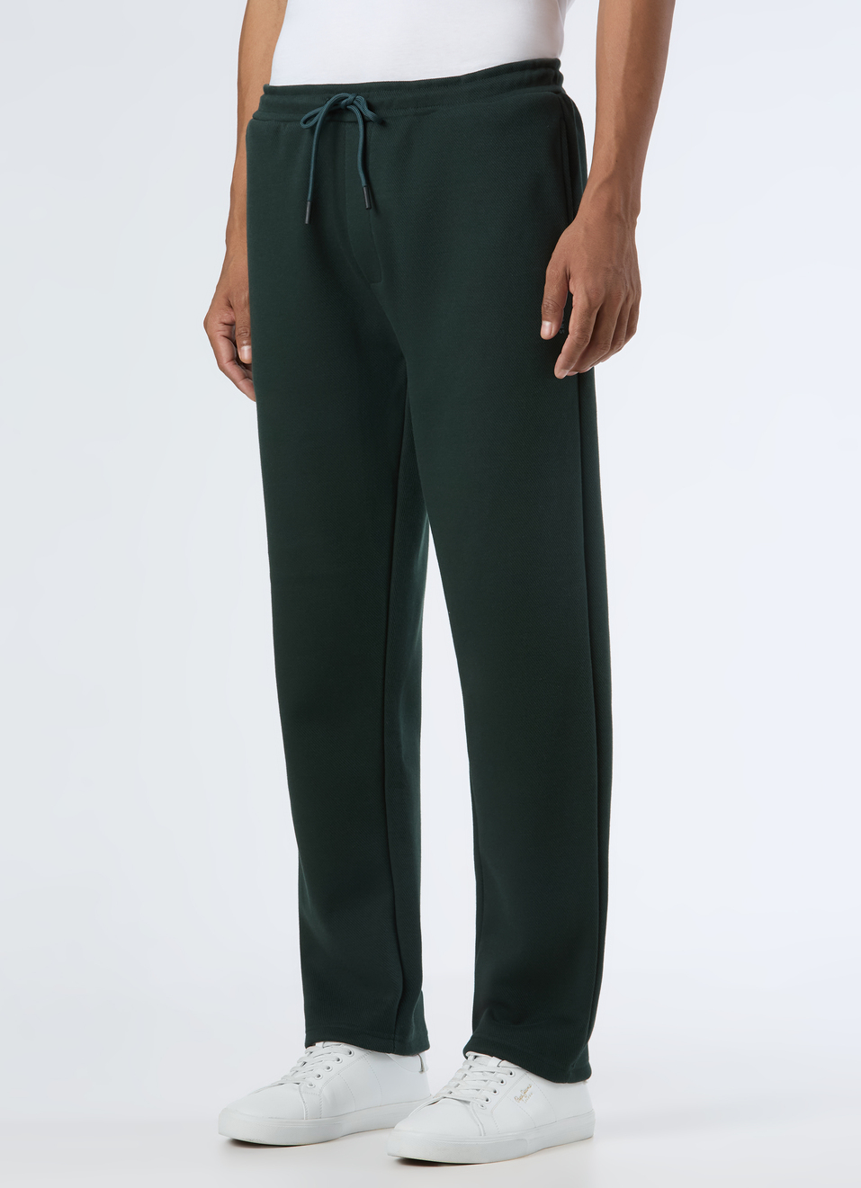 Men Black Mid Rise Straight Fit Sweatpant, , large image number 3