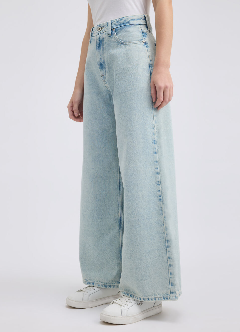 Men White Mid Rise Overdyed Stretch Cargos, , large image number 3