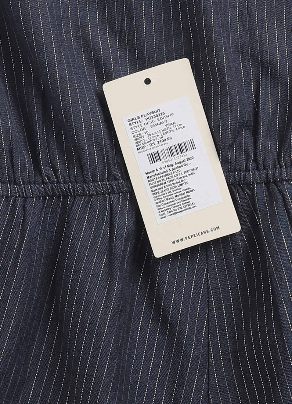 EDITH STRIPE PLAYSUIT, , large image number 3