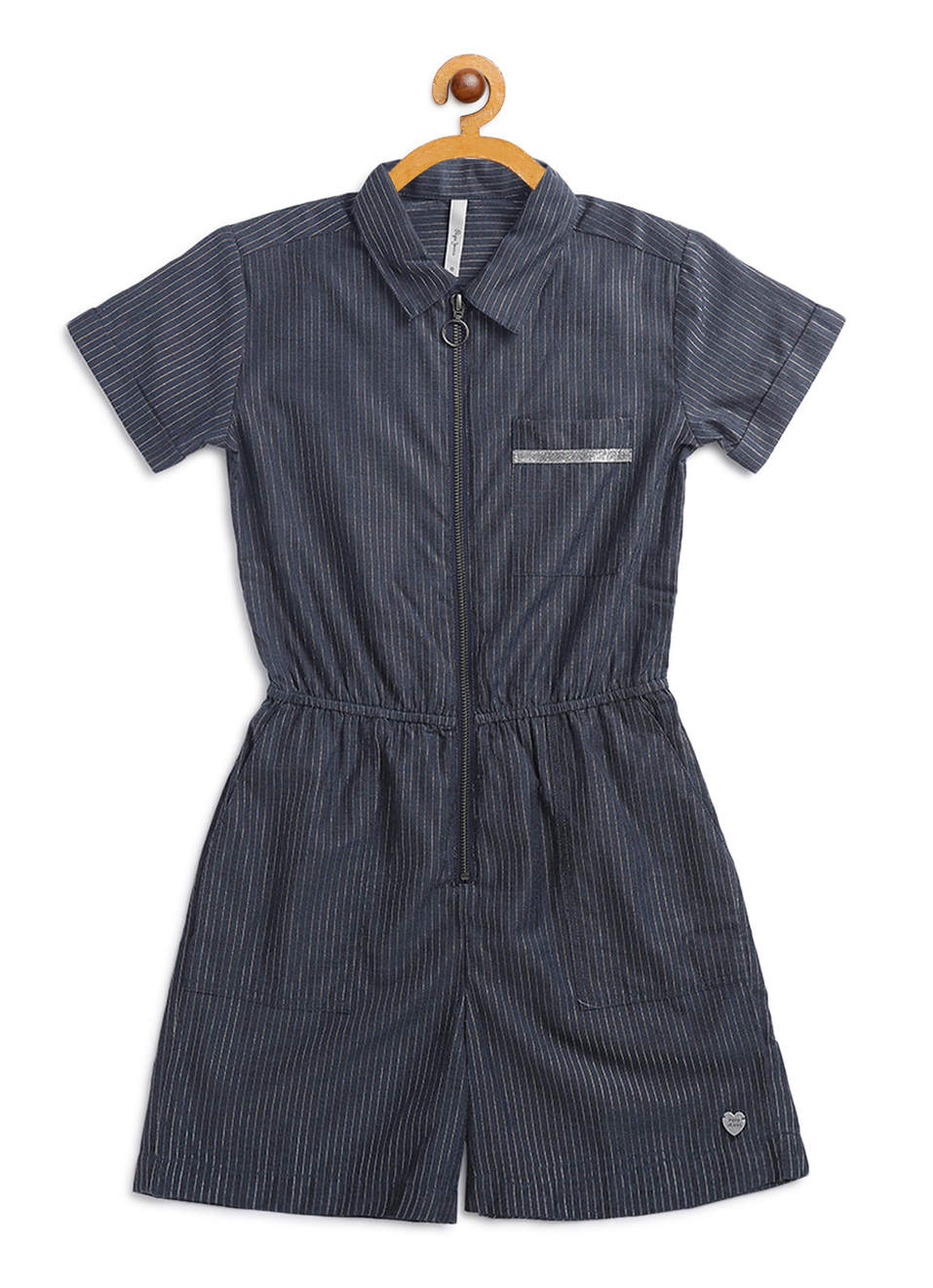 EDITH STRIPE PLAYSUIT, , large image number 0