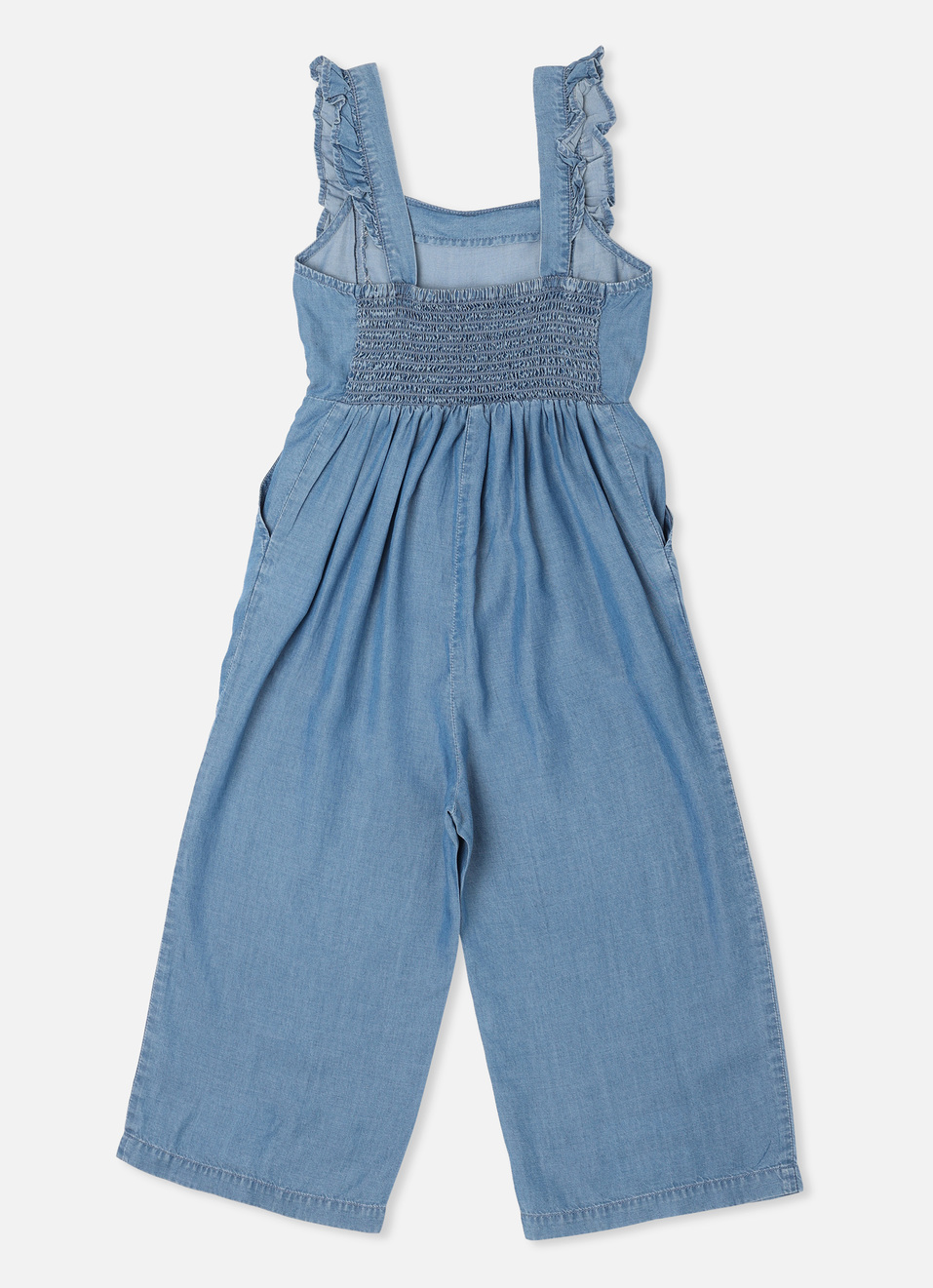 Harper Light Wash Denim Jumpsuit, , large image number 1