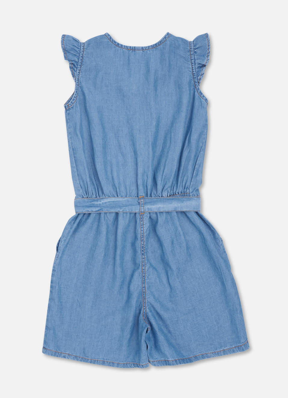 Ruth Light Wash Denim Play Suit, , large image number 1