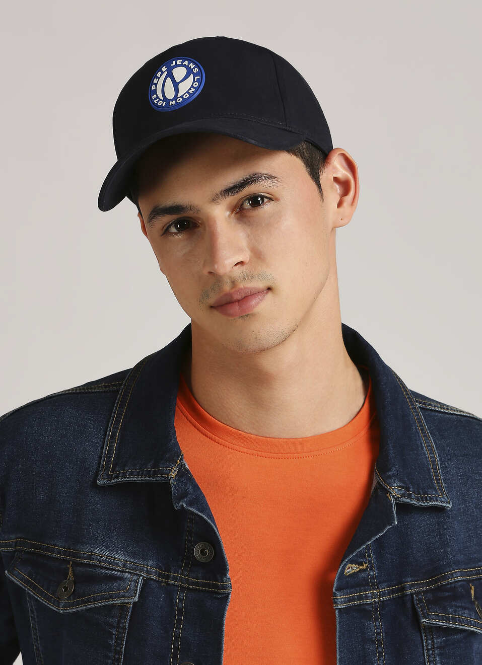 Blue Silicon Badge Sports Cap image number 2