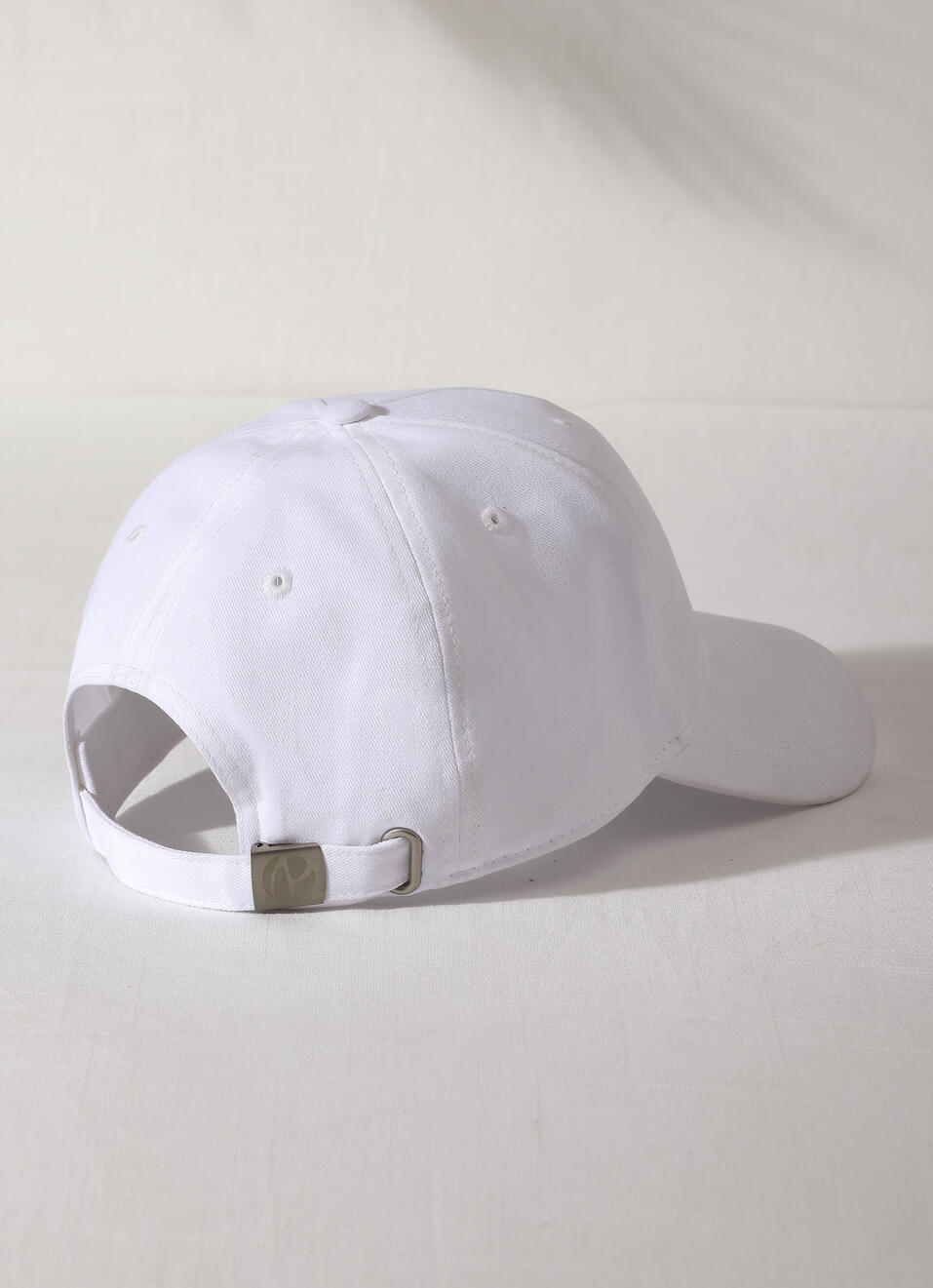White Silicon Badge Sports Cap, , large image number 1