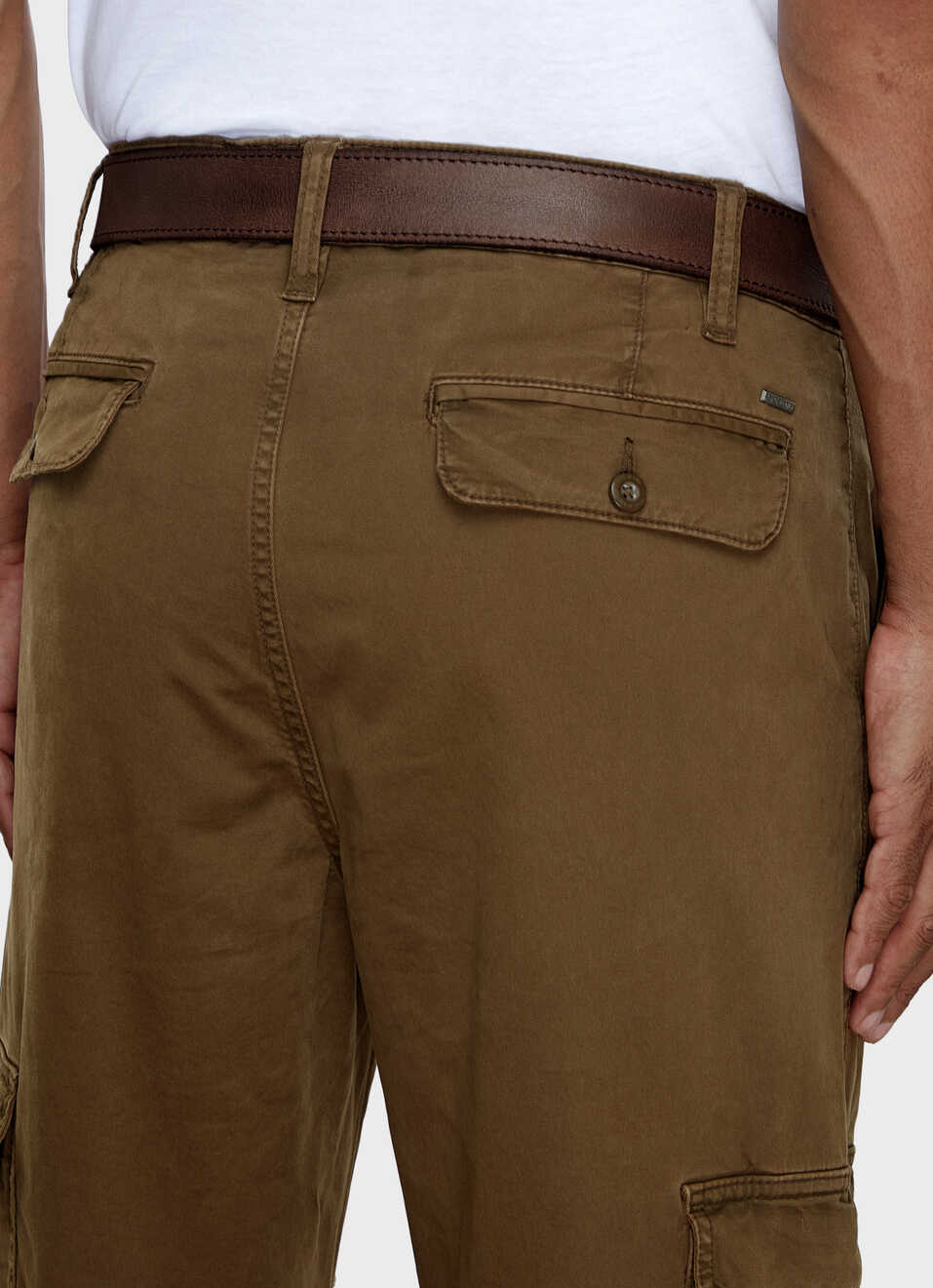 Men Brown Genuine Leather Belt With Metal Buckle, , large image number 5