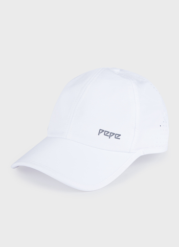 Men White Sports Cap With Logo