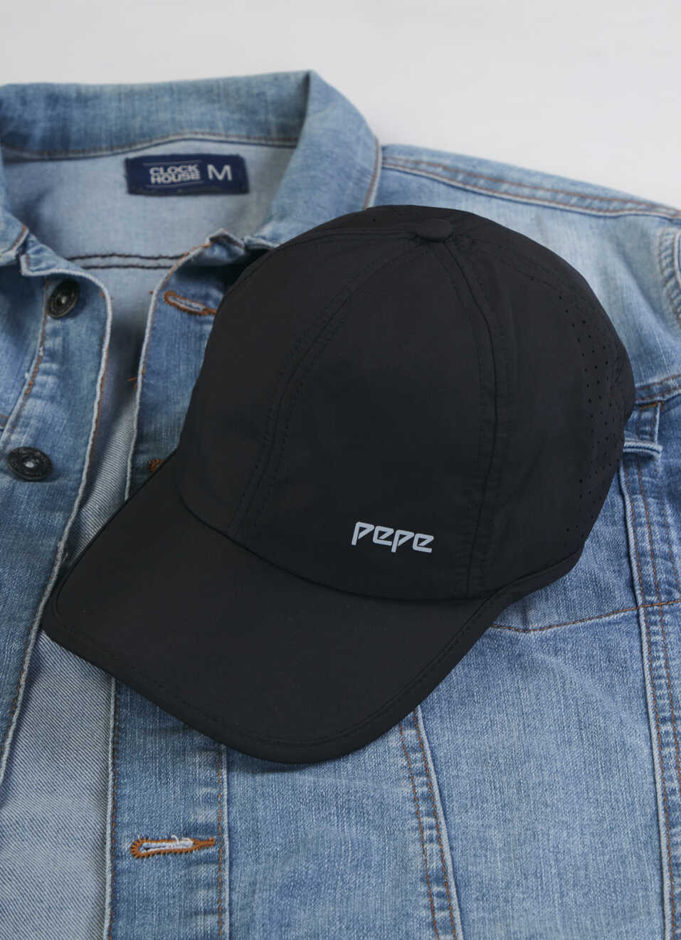 Men Black Sports Cap With Logo, , large image number 3