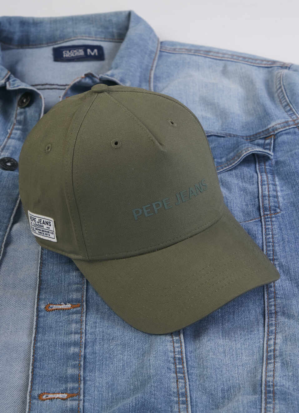 Men Green Baseball Cap With Logo, , large image number 3