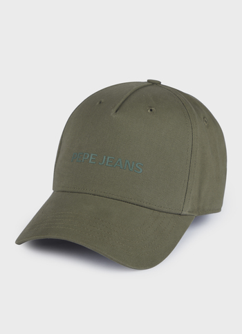 Men Green Baseball Cap With Logo