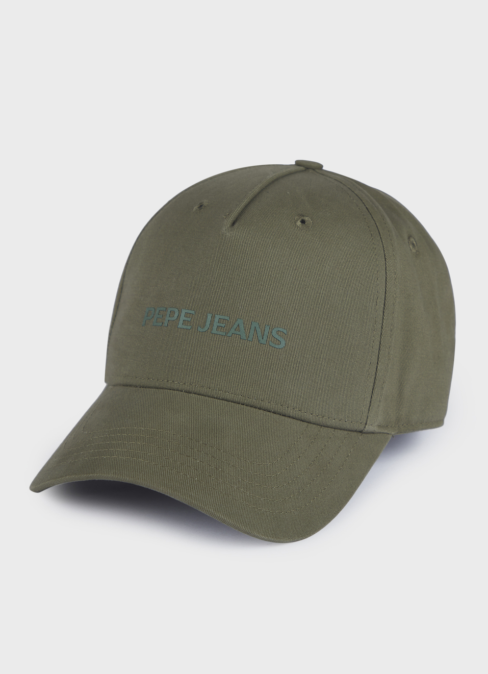 Men Green Baseball Cap With Logo, , large image number 0