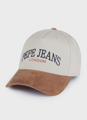 Men Off White Baseball Cap With Embroidered Branding