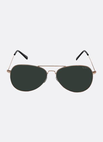 Gold Uv-protected Aviator Sunglasses