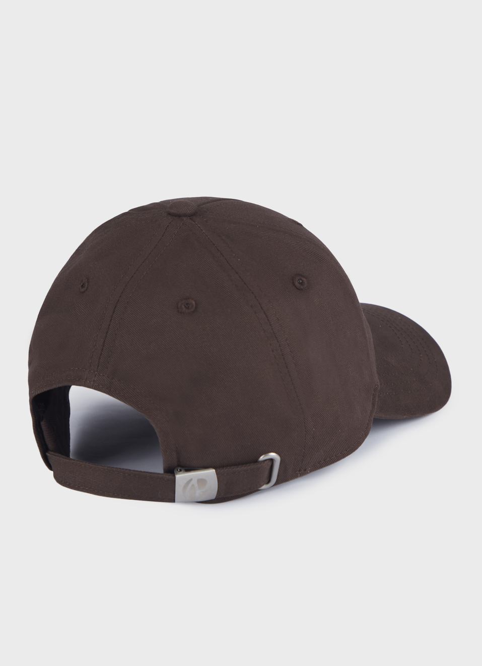 Men Brown Baseball Cap With Monochrome Logo, , large image number 1