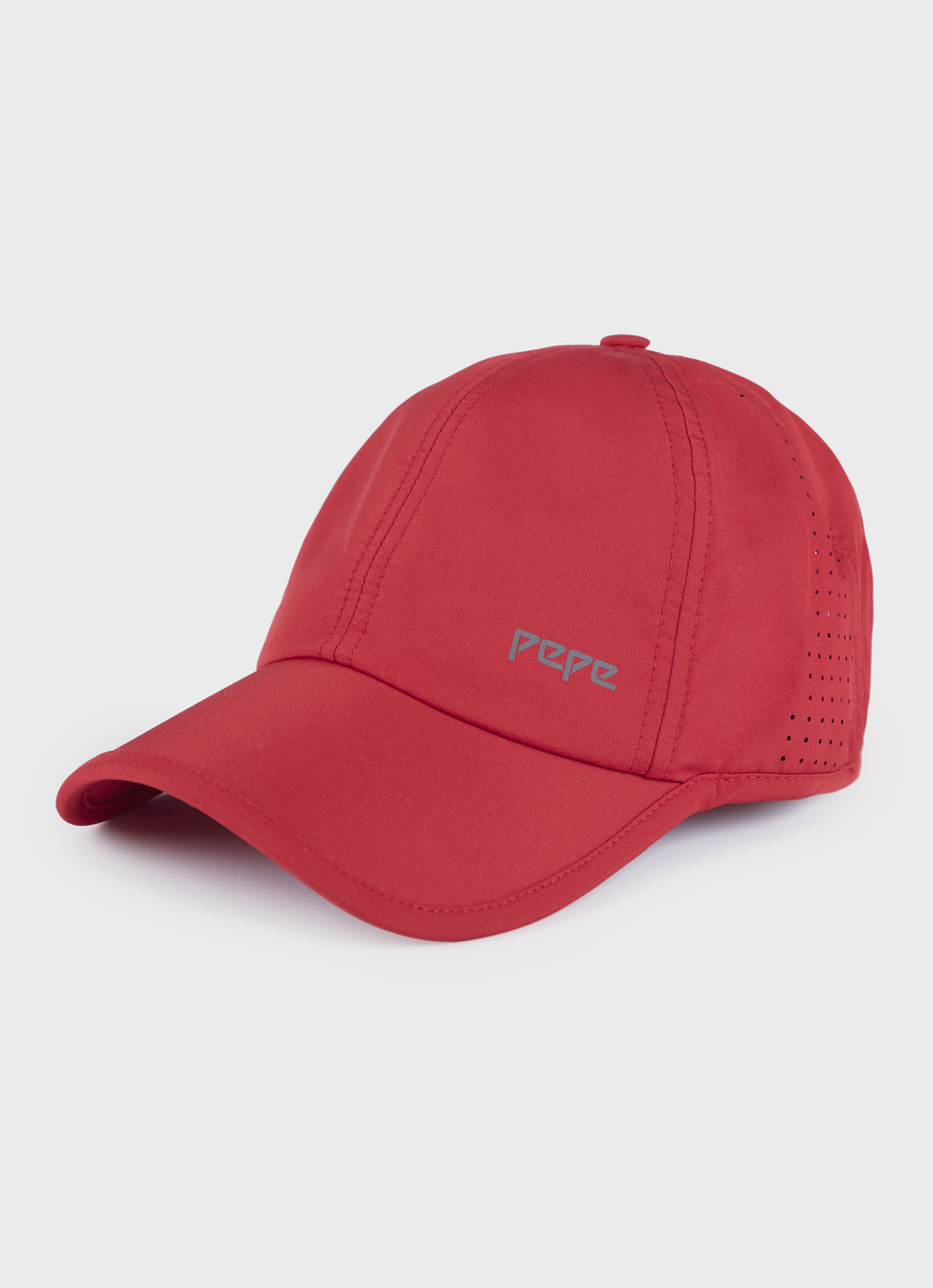 Men Red Sports Cap With Logo, , large image number 0
