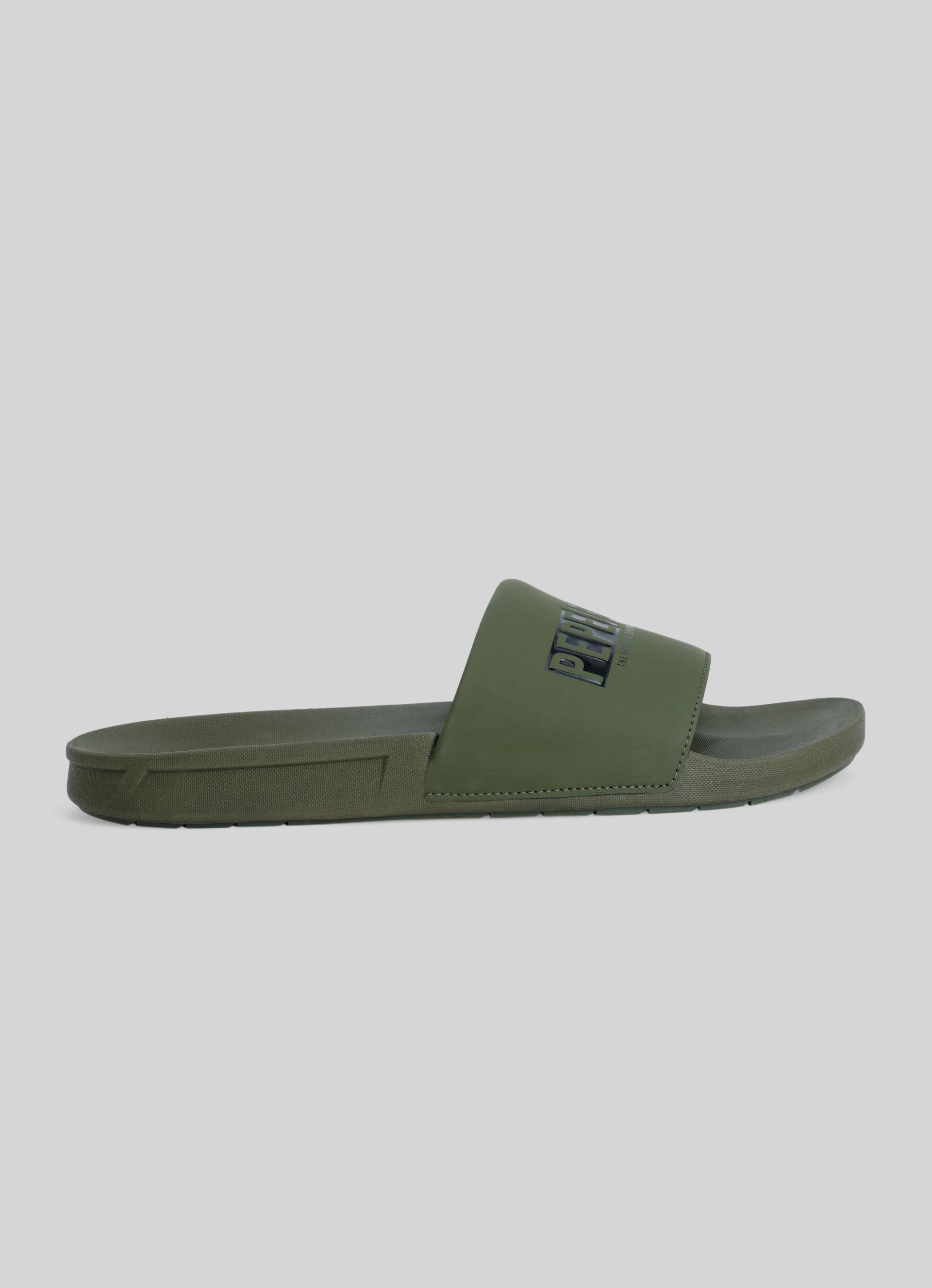 Olive Logo Printed Anti-skid Beach Slides, , large image number 6