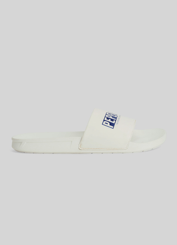 White Logo Printed Anti-skid Beach Slides