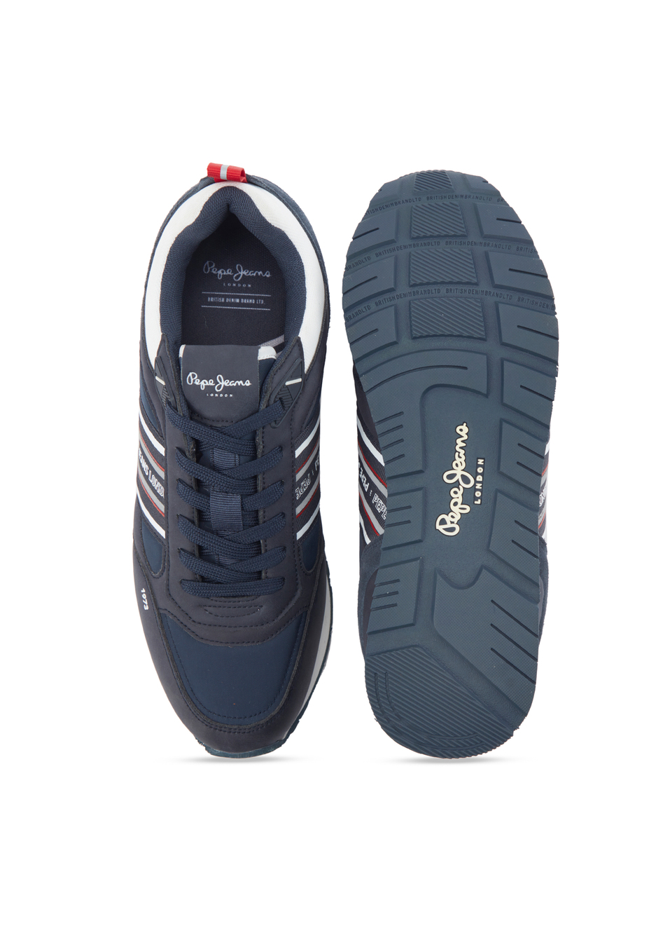 Navy 3d Logo Anti-skid Running Sneakers, , large image number 4