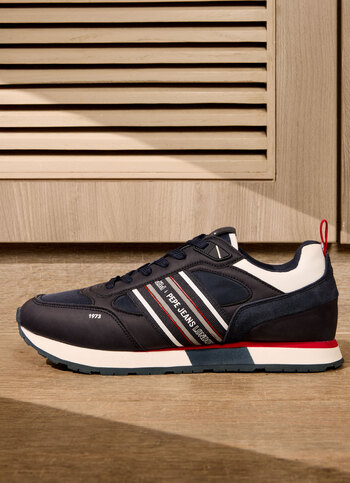 Navy 3d Logo Anti-skid Running Sneakers