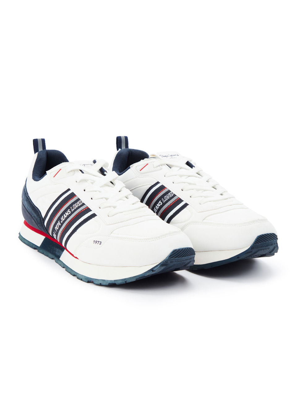 White 3d Logo Anti-skid Running Sneakers, , large image number 2