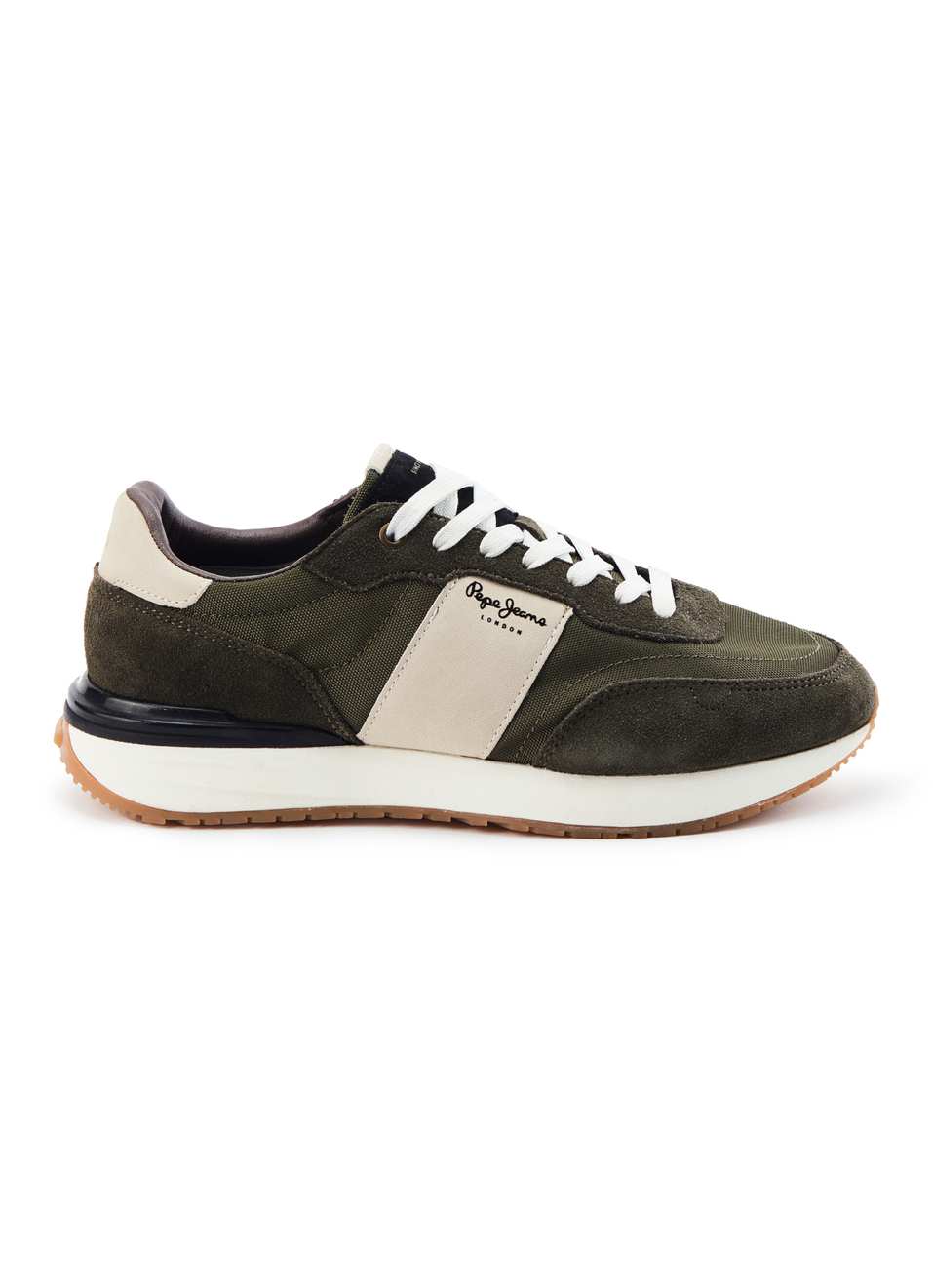 Khaki And Green Anti-skid Fashion Sneakers, , large image number 5