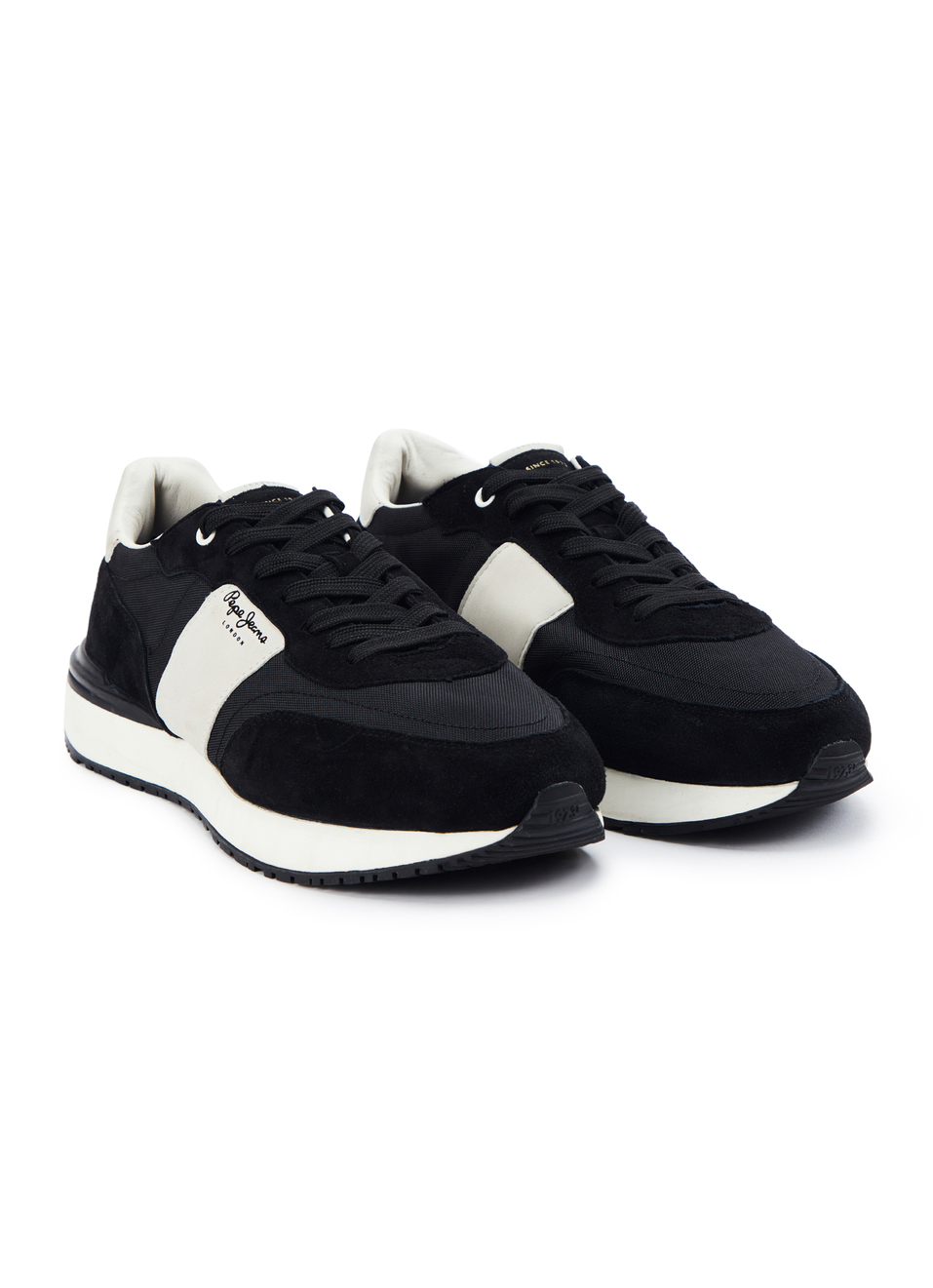 Black Anti-skid Fashion Sneakers, , large image number 2