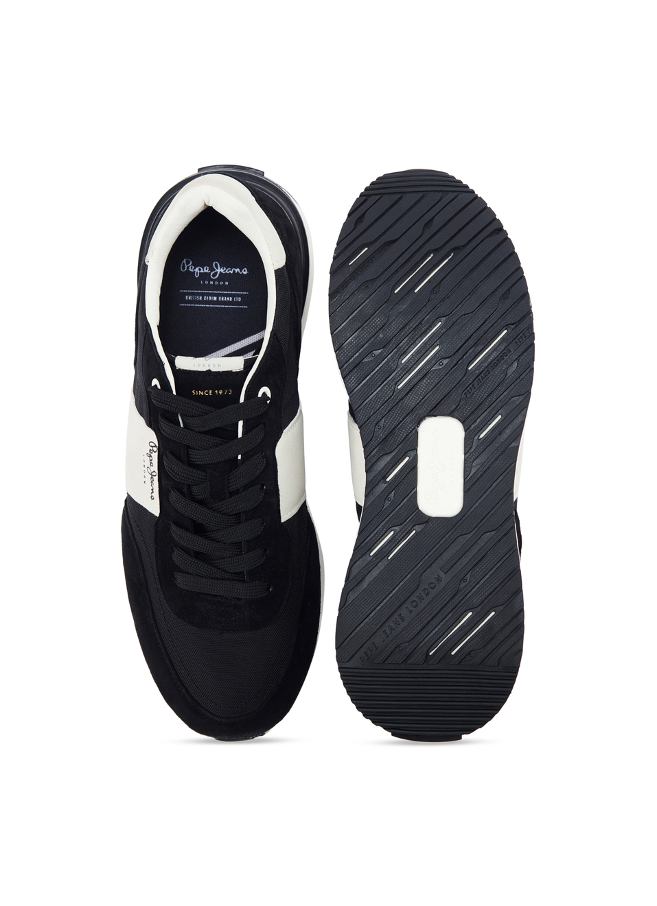 Black Anti-skid Fashion Sneakers, , large image number 4