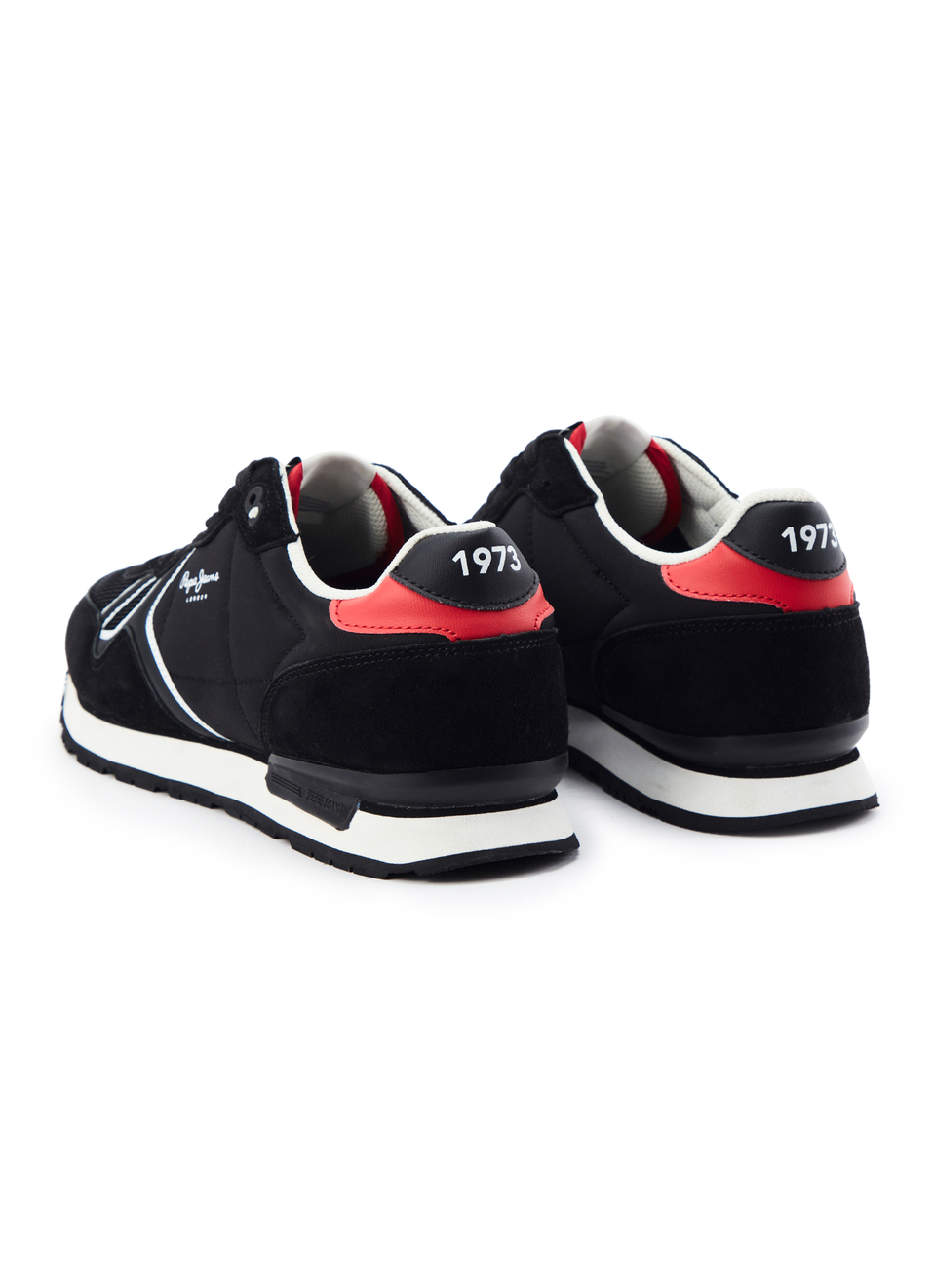 Black Retro Anti-skid Running Sneakers, , large image number 3