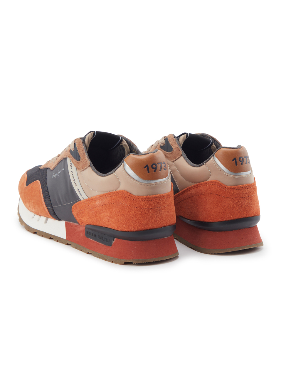 Orange And Black Anti-skid Running Sneakers, , large image number 3