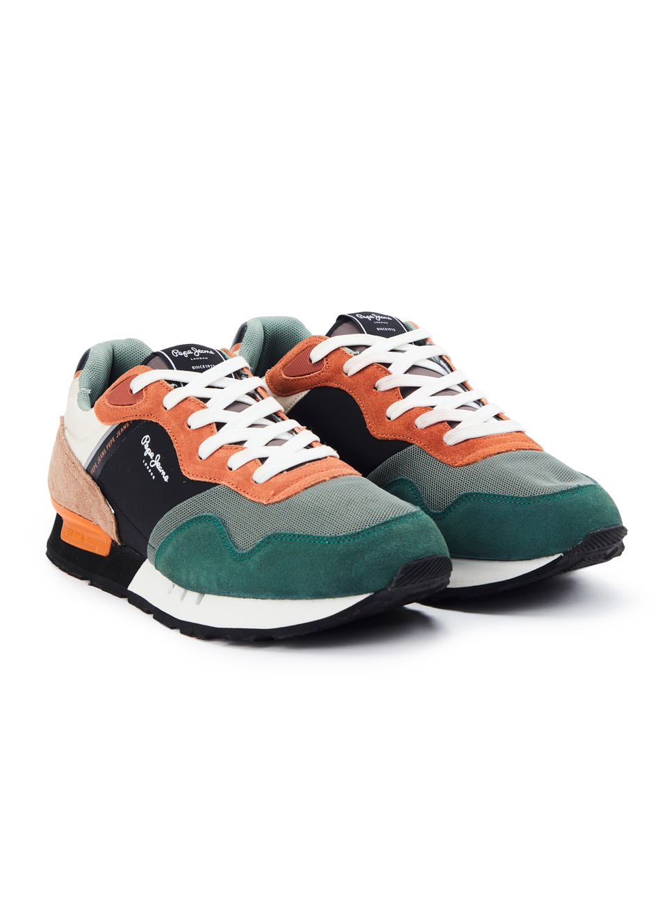 Green And Black Anti-skid Running Sneakers, , large image number 2