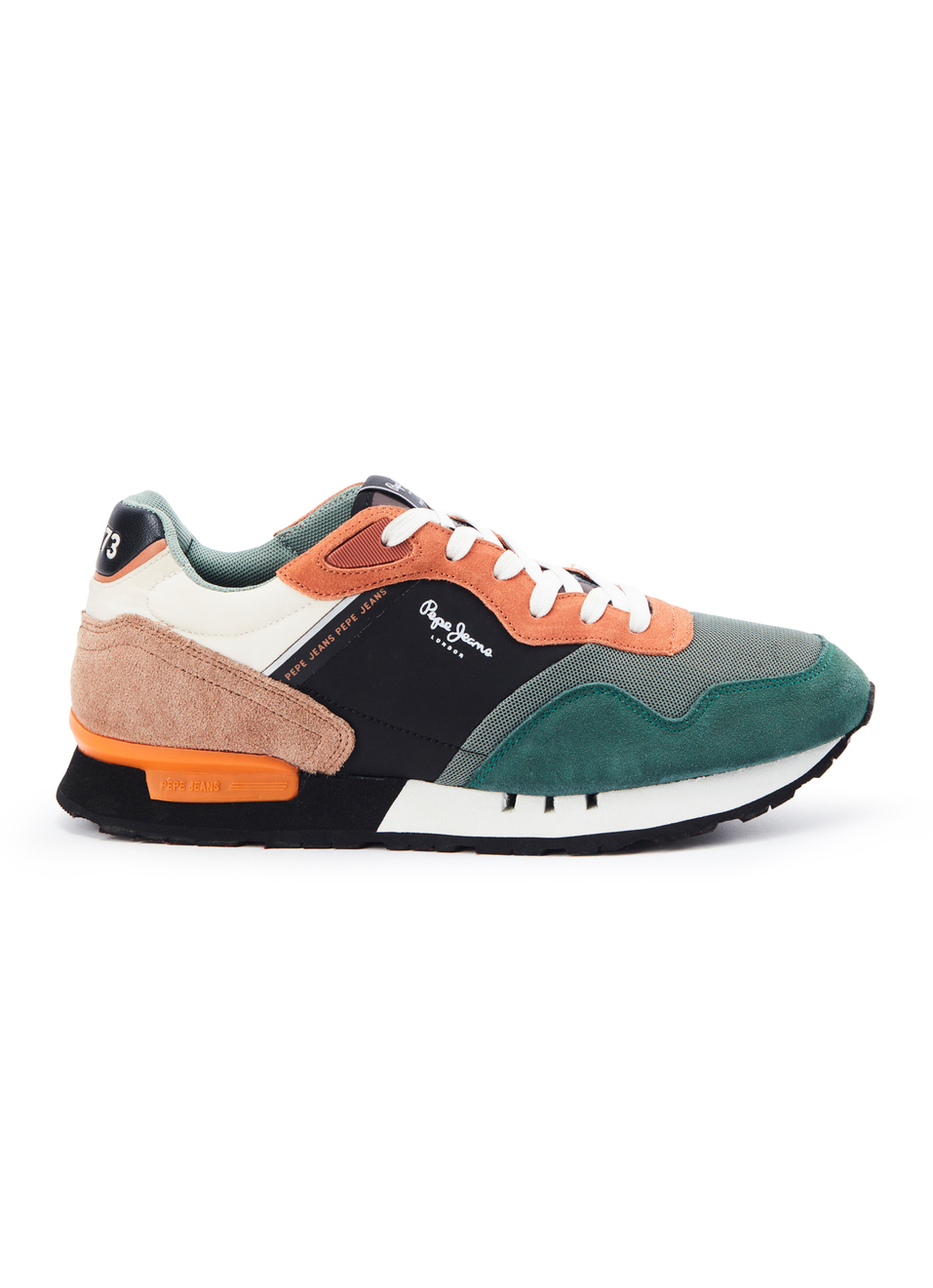 Green And Black Anti-skid Running Sneakers, , large image number 5