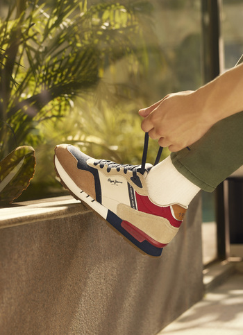 Brown And Beige Anti-skid Running Sneakers