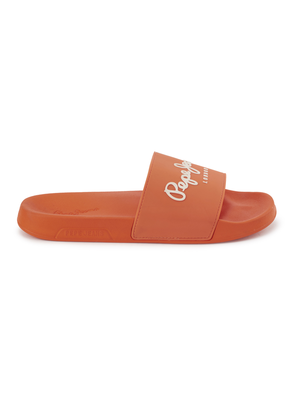 Orange Lightweight Beach Slides With Logo Print, , large image number 5