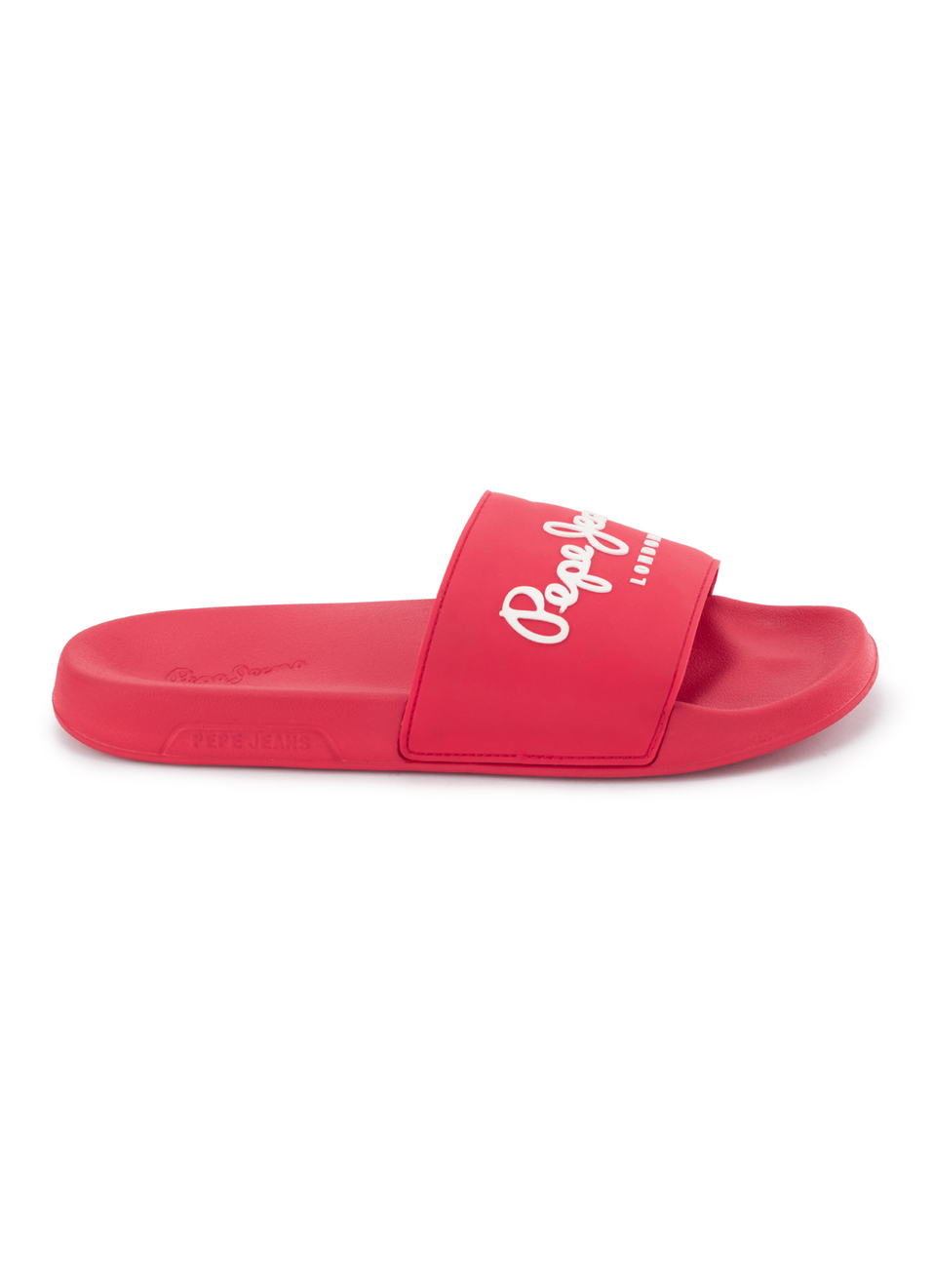 Red Lightweight Beach Slides With Logo Print, , large image number 5