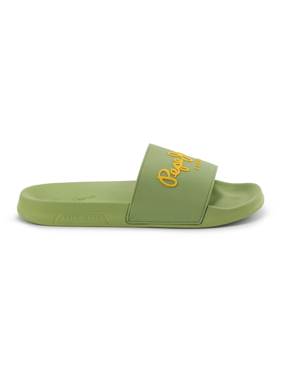 Green Lightweight Beach Slides With Logo Print, , large image number 5