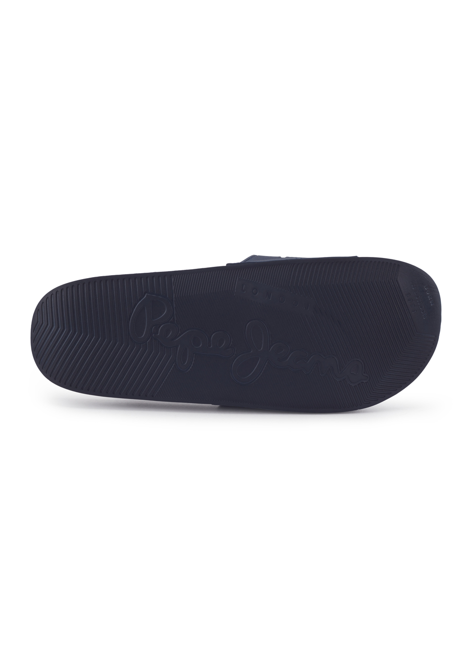 Navy Lightweight Beach Slides With Embossed Logo Print, , large image number 6