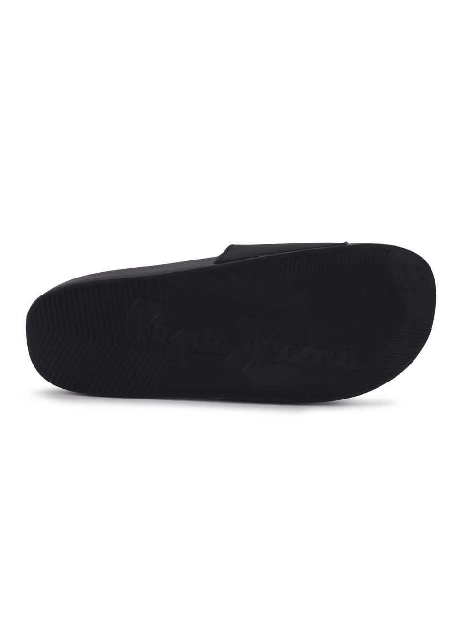 Black Lightweight Beach Slides With Embossed Logo Print, , large image number 6