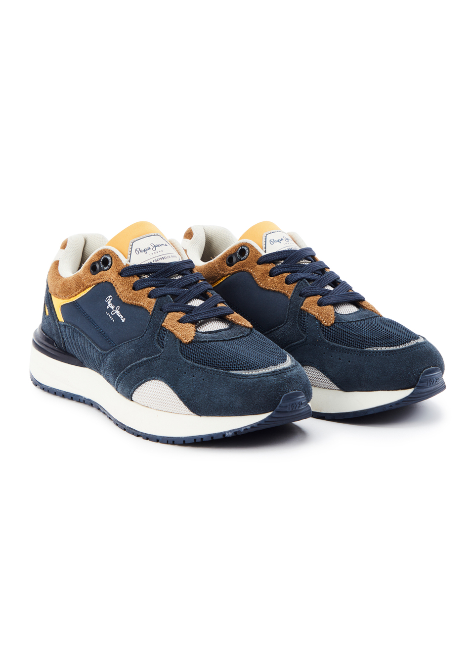 Navy Lightweight Anti-skid Fashion Sneakers, , large image number 2