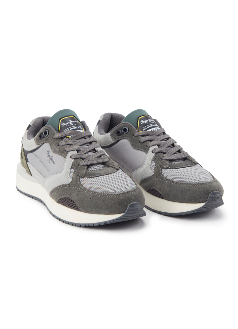 Grey Lightweight Anti-skid Fashion Sneakers, , large image number 2
