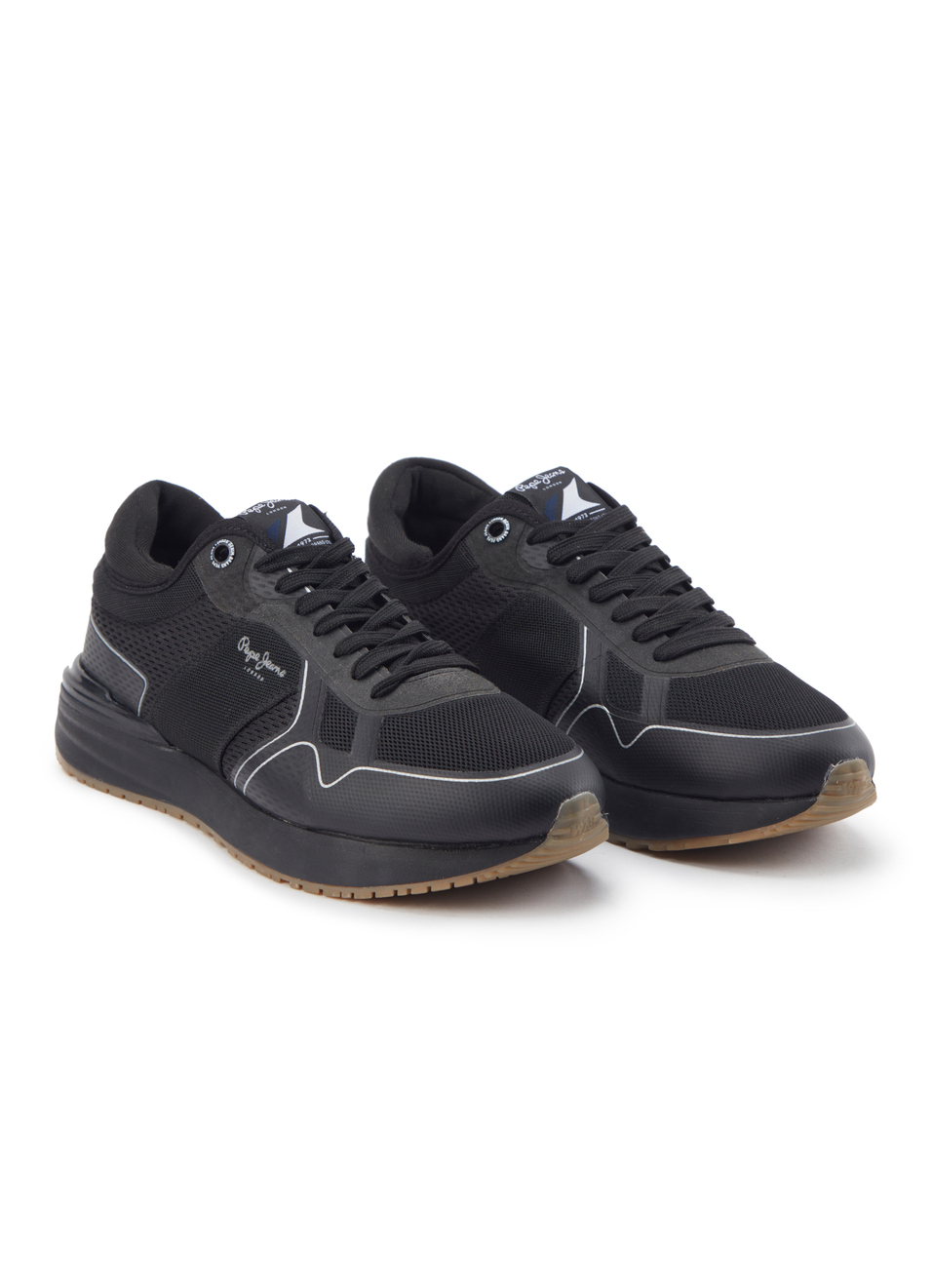 Black Anti-skid Fashion Sneakers, , large image number 2