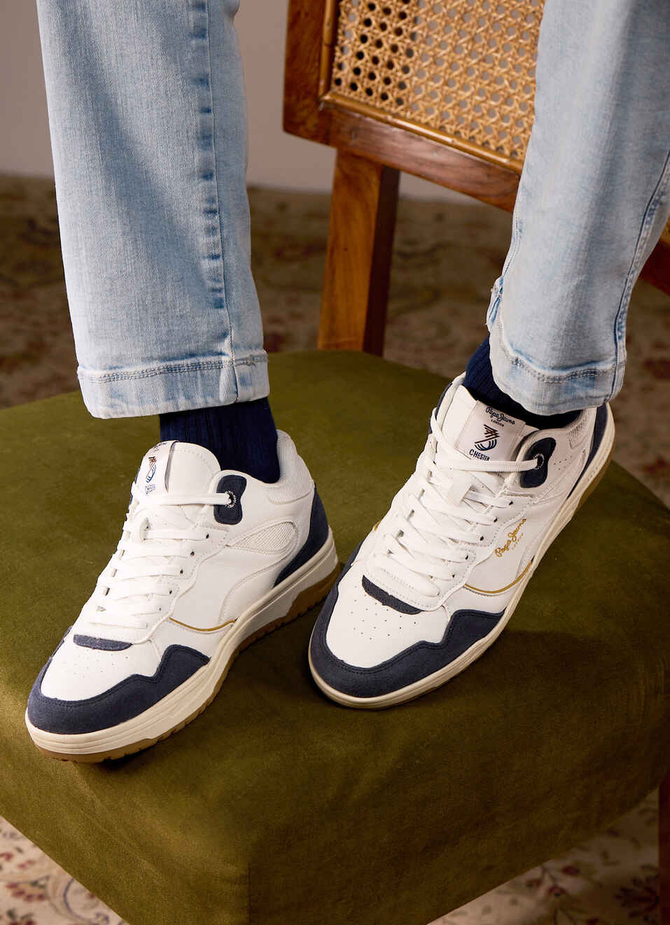 White High-cut Anti-skid Cupsole Sneakers, , large image number 0