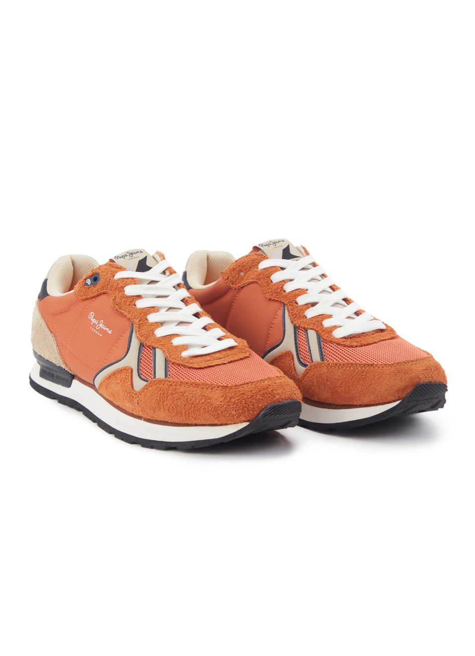 Orange And Black Retro Anti-skid Running Sneakers, , large image number 2