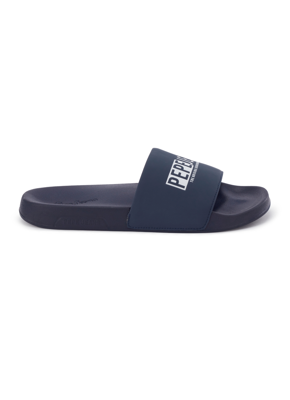 Navy Logo Printed Anti-skid Beach Slides, , large image number 5