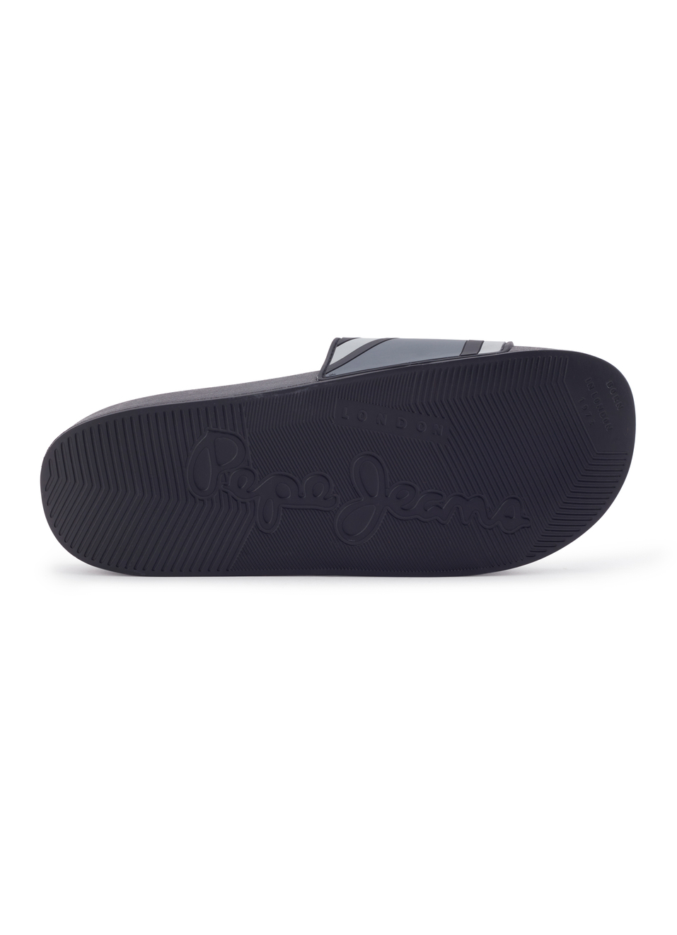 Black Lightweight Graphic Print Beach Slides, , large image number 6