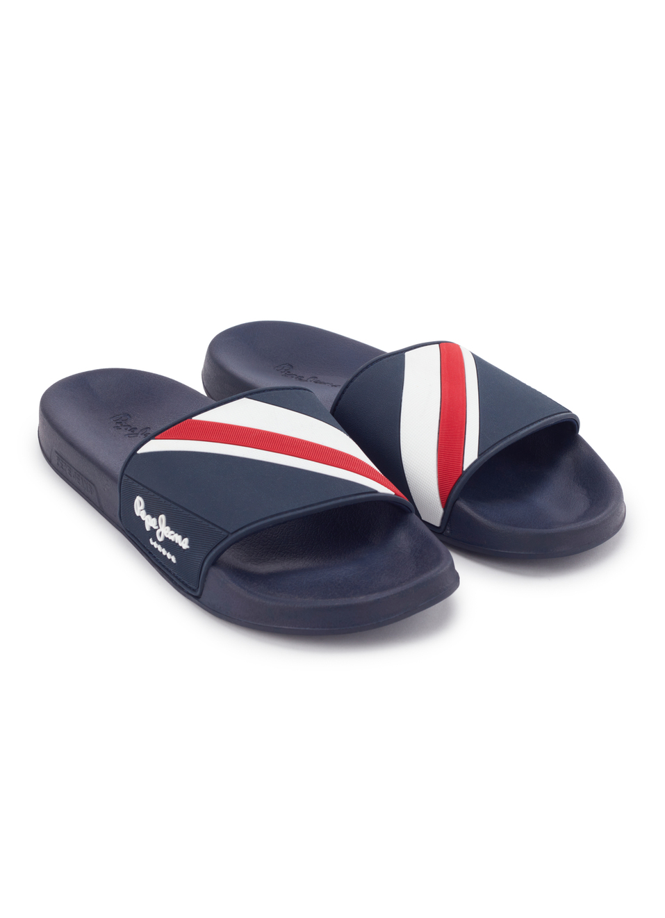 Navy Lightweight Textured Beach Slides, , large image number 2