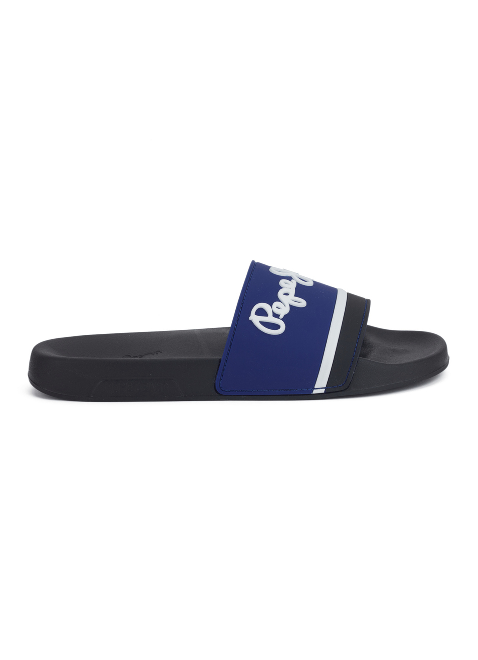 Navy Lightweight Graphic Print Beach Slides, , large image number 5