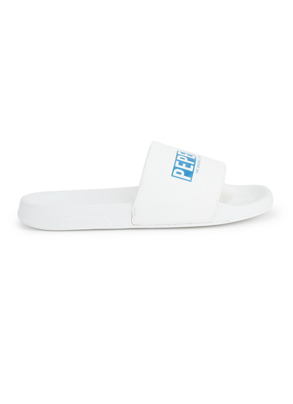 White Logo Printed Anti-skid Beach Slides, , large image number 5