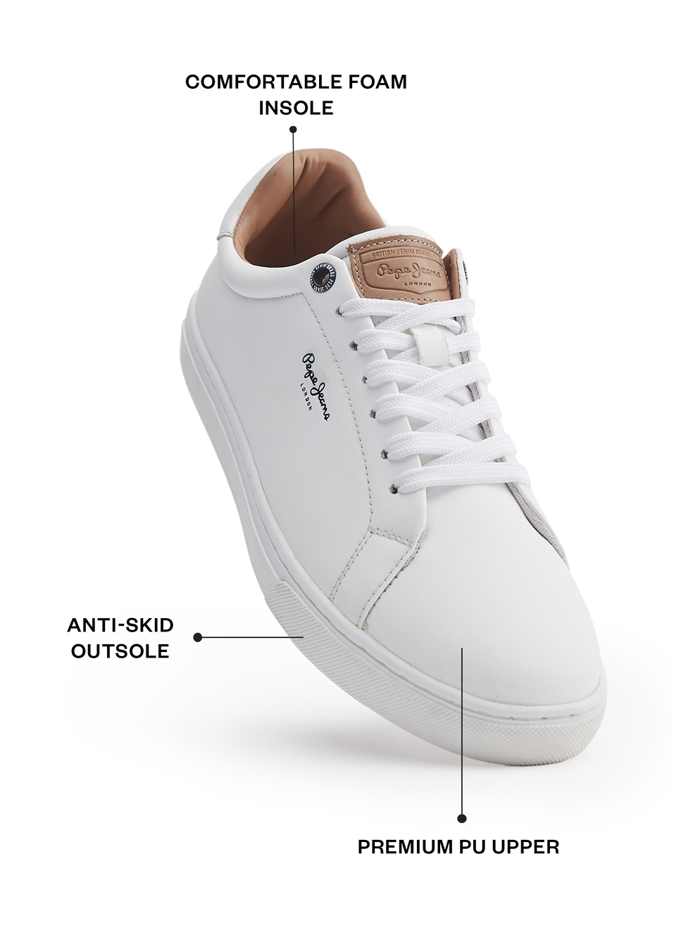 White Cupsole Sneakers, , large image number 1