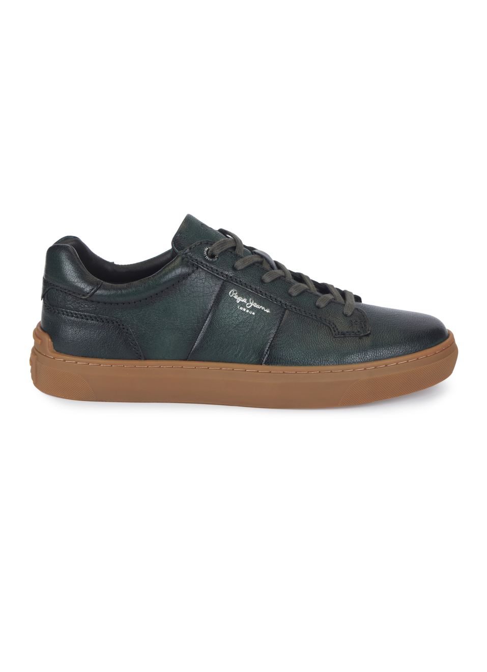 Men Green Premium Leather Sneakers, , large image number 5