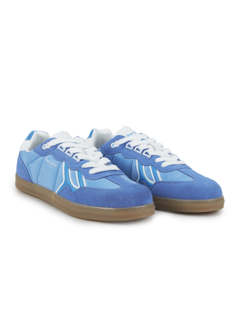 Men Dual-tone Blue Retro Sneakers, , large image number 2